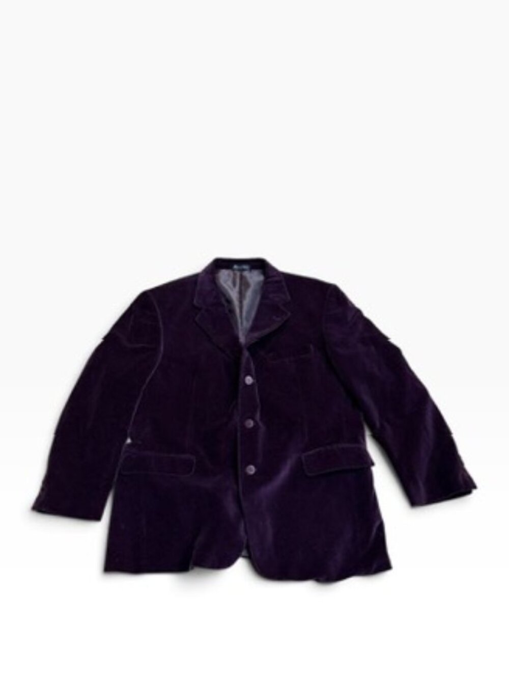 Adolfo Maroon Velvet Sports Coat Suit Jacket Men's Size 42R 42 R Regular